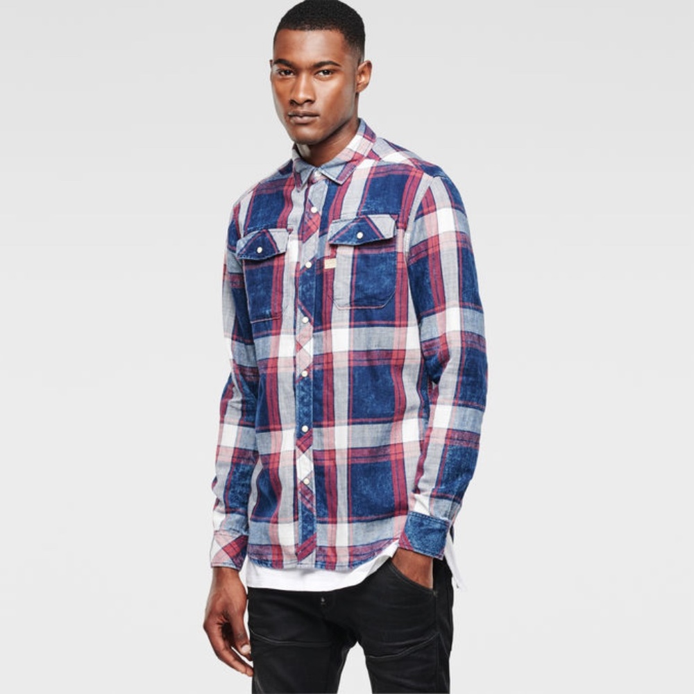 G-Star Landoh Long Sleeve Flannel Shirt